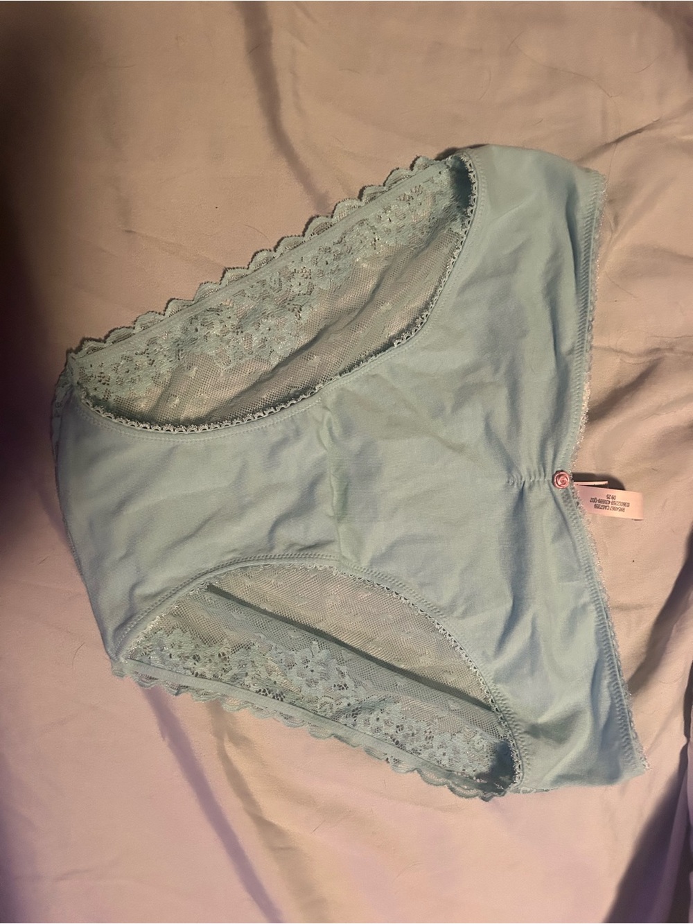 Victorias Secret Lace-Trim and Back Cotton Briefs Women's Intimates
